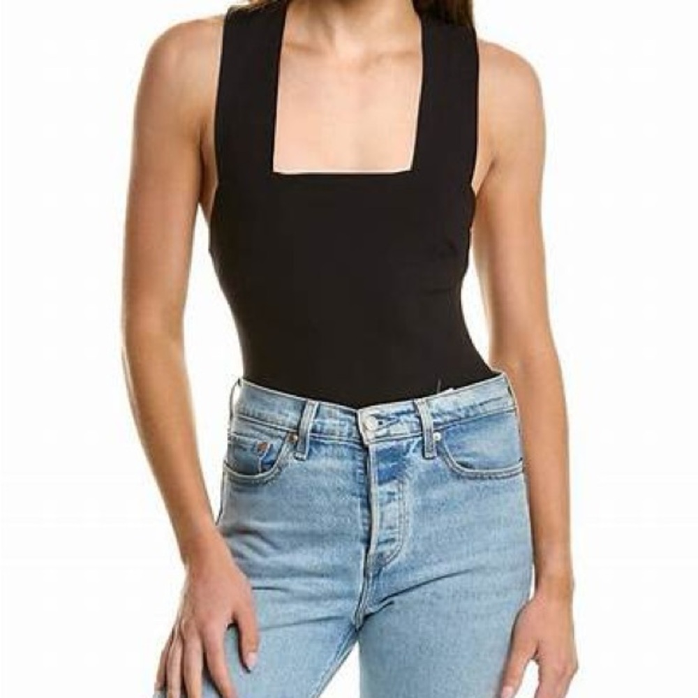 Black Sleeveless Bodysuit